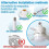 1Pack 30W Ceiling Fan Lights with Remote Control Dimming LED Fan Light E27 Base Suitable for Living Room Kitchen 6