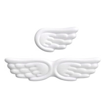 Angel Wing Shaped Keyboard Mouse Wrist Rest Set Memory Foam Ergonomic Wrist Guard Anti-Slip Silicone Mouse Pad