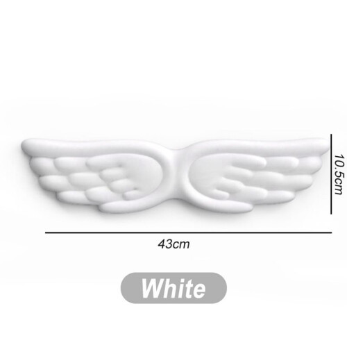 Conjunto de Apoio de Pulso para Teclado e Mouse em Formato de Asa de Anjo, com Espuma Viscoelástica, Protetor de Pulso Ergonômico e Mousepad de