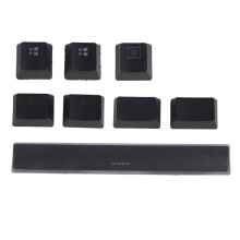 PBT Keycaps for K65 K70 K95 for G710+ Mechanical Gaming Keyboard, Backlit Key Caps for MX(Black)