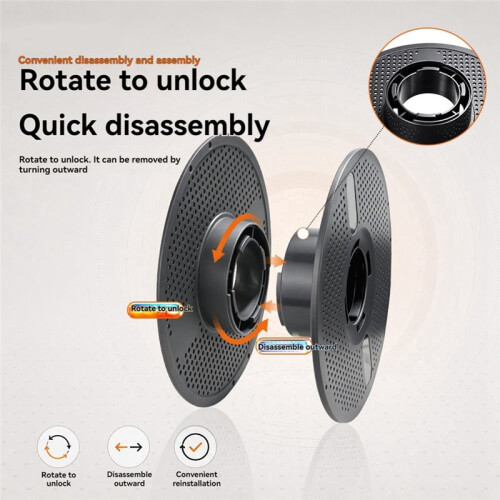 Reusable Spool High Temperature Replacing Filament Spool for Bambu AMS Reusable Spool 3D Printer Parts B 1