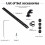 Drag Chain Cable Chain Kit for  X2D 3D Printer Wear Resistant Cable Protection Organized Wire Routing 2