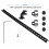 Drag Chain Cable Chain Kit for  X2D 3D Printer Wear Resistant Cable Protection Organized Wire Routing 5