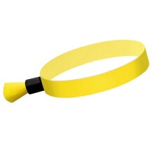 100 Pcs Cloth Event Wristbands, Colored Wrist Bands for Events, for Concert Wrist Strap (Yellow)