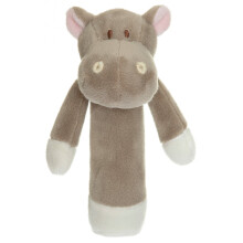 Hippo Baby csörgő, puha, könnyű fogású, 14 cm, mosógépben mosható
