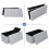 Foldable Storage Ottoman Bench - Fabric - Grey - 300 kg Load Capacity with Flip Lid 5