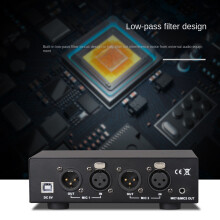 2X 48V USB Dual Mixed Output Phantom Power Supply for Condenser Microphones Music Recording Equipment