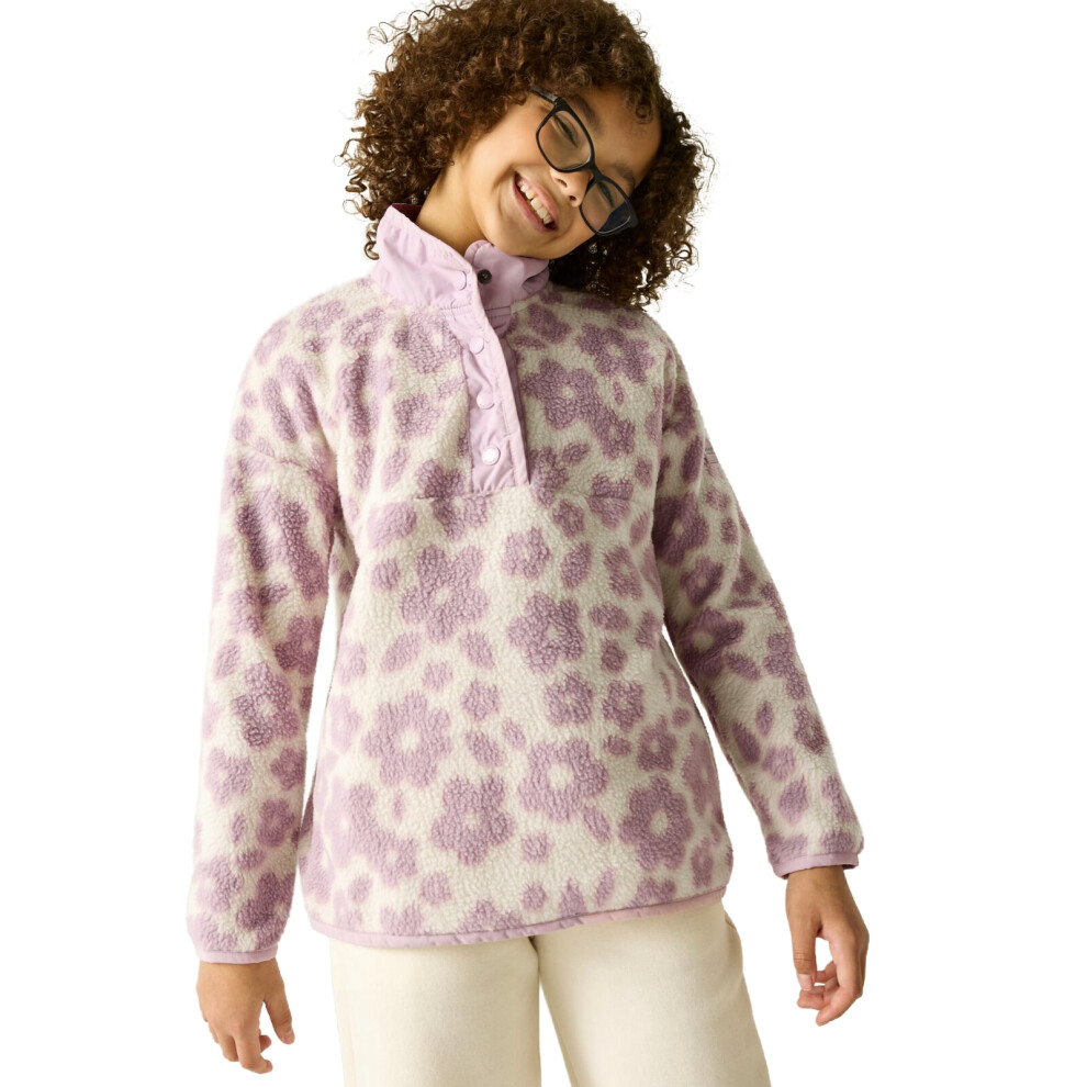 Regatta Kids’ Eva Half Button School Fleece - Beige Size 15-16 Years - Image 2