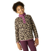 (11-12 Yrs, Mocha Leopard Violet) Regatta Kids Eva Half Zip Fleece