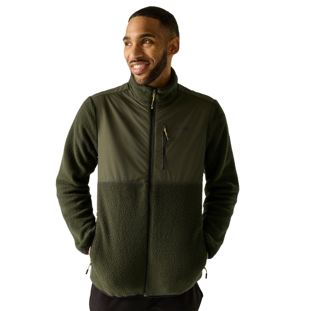 Regatta Men's Morran Water Repellent Fleece Jacket: : :, C Dark Khaki Small - Outdoor Action - Image 7