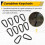 10 Pcs Black D Shaped Aluminum Alloy Carabiner Hook Keychain 4