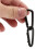 10 Pcs Black D Shaped Aluminum Alloy Carabiner Hook Keychain 6