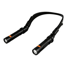 Rechargeable LED Neck Light Magnetic Hands Free Work Flashlight for Outdoor Camping Mechanics & DIY B