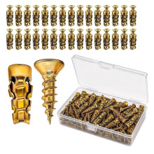 100PCS Short Expansion Screw Set for Cabinet Hinge Repair Thread Repair Screws for Tile Stone Wood Cabinet Hinge Repair
