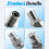 193-8334 Hydraulic Flat Face Quick Coupler Male Replace 1938334 CA1938334 for Loader Backhoe Skid Steer 5