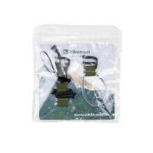 HIKEMAN Trekking Pole Carrier Backpack Hiking Stick Holder No Disassembly for Travel Camping Outdoor Backpacking Army Green