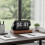 Vintage-Styled Mechanical Flip Clock Large Printed Numerals, Easy Reading, for Offices, with Base White 6