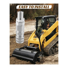 193-8335 Hydraulic Flat Face Quick Coupler Female for Skid Steer & Backhoe Loaders Replace 1938335