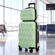 HOMCOM 2-Piece Luggage Set, Hard Shell Suitcase Set with TSA Lock, Green