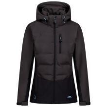 (20, Charcoal) Trespass Womens Hybrid Softshell Jacket - Scarlet
