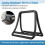 Verstelbare Verticale Laptopstandaard - Notebook- en Tablethouder Verticale Opbergrek Zwart 1