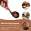 Kueche Kochen Gerader Griff aus Holz Suppe Loeffel Schoepfkelle  11" Lang 4
