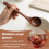 Kueche Kochen Gerader Griff aus Holz Suppe Loeffel Schoepfkelle  11" Lang 5