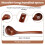 Kueche Kochen Gerader Griff aus Holz Suppe Loeffel Schoepfkelle  11" Lang 7