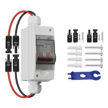 Solar Panel Disconnect 25 Amp 500V Miniature Circuit Breaker with Plug-and- Connector and IP65