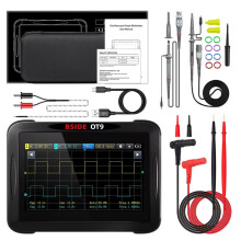 BSIDE OT9 Handheld Oscilloscope Multimeter,2 Channels 20000 Counts Digital Multimeter Data Recorder DDS Signal Generator