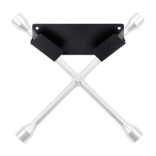 4 Way Lug Nut Wrench Holder for Wall Storage with Mounting Hardware for Garage Organization