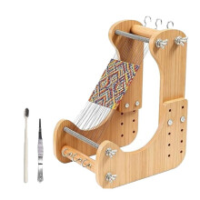 Adjustable Standing Wood Bead Wooden Frame, 5 Length Settings for Bracelet, Necklace & Jewelry Making