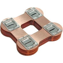 20PCS 21700 2x2P Copper Nickel Busbar, 0.3mm Copper Plated Nickel Sheet, 21.4mm Center Distance Battery Connector