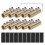 Brass Wire Splicing Connector, 80A 6AWG Quick Wiring Terminal with Insulating Sleeve for Electrical Cable Connection 1