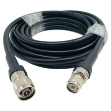 N-Male to TNC-Male Waterproof LMR400 RF Coaxial Cable Assembly (50Ω) - High-Frequency Signal Antenna Feeder Cable (9m)