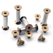 10pcs 416 Stainless Steel Material Knife Handle Lock Screws Rivet Nail Bolt Fastener DIY Making Part