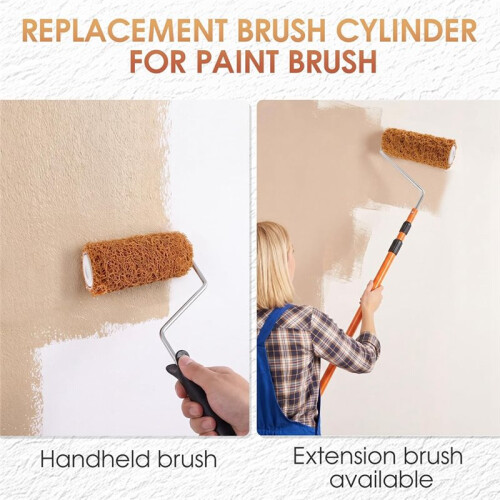 Small Textured Paint Roller Set - 4 Inch, 3 Pack for Effortless Painting Projects 1