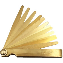 Blades Brass Measuring Tool for Width for Designers Engineers High Precision Metric Thickness Feeler Gauge