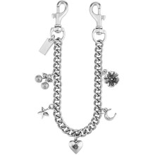 Wallet Chain Bag Charm, Cute Purse Accessory for Women Handbags Silver
