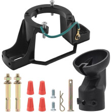 Suporte de Montagem Reforçado para Ventilador de Teto Inclinado, para Inclinações de Até 45 Kit Adaptador de Balanceamento para Ventilador de Teto