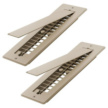 Aluminum RV Floor Vent Cover,2"X10" Register RV Vent Accessories Removable Cover,Blocks Pet Hair and Debris Pet-Friendly