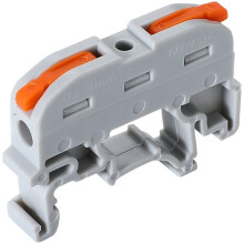 50PCS Electrical Wire Connector Din Rail Type 1 in 1 Out Lever Connectors Compact Conductor Cable Wiring Terminal Block