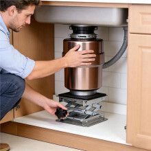 Support Élévateur pour Broyeur de Déchets de Cuisine avec Mécanisme de Levage à Joint Renforcé et Établis Industriels à Joint Renforcé