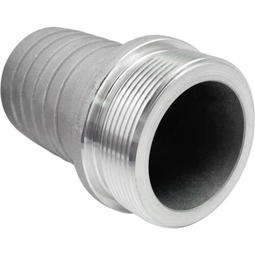 Conjunto de Conexões de Mangueira com Pino de Alumínio de 2 Polegadas, Conjunto de Acoplamento de Mangueira de 2" com 4 Abraçadeiras 2