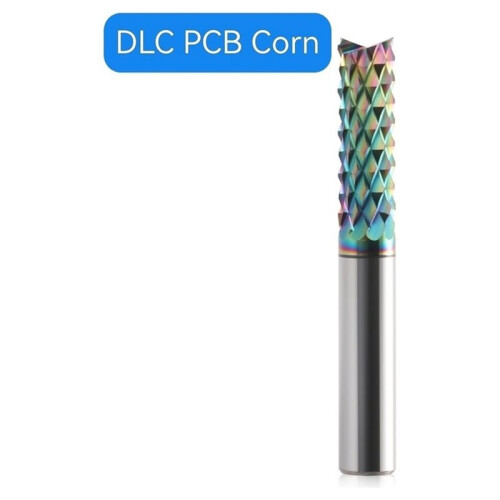 PCB Corn Endmill Carbide Milling Cutter 6mm DLC Coated Engraving Router Bit for Circuit Board CNC Tool 2