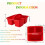 Set of 6 Classroom Caddys, Small Plastic StorageCaddy with Handle,Plastic Storage Organizer with 3 Compartments 9