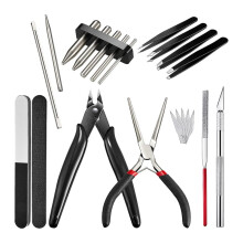 17 Pieces Metal Model Tool Kit Compatible with Metal Earth 3D Puzzle Assembly DIY Tools