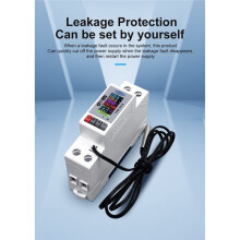 TOMZN TOB9-63LW AC 80-300V 50A WIFI Circuit Breaker TUYA Voltage Current Temp Measurement Protector over Current Threshold