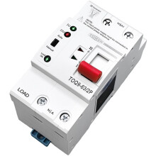 TOMZN Commutateur de Puissance Double TOQ9 2P, Modèle Mince, à Transfert Automatique, ATS 220-240 V CA, 63 A, Montage sur Rail DIN, 50/60 Hz, Sans