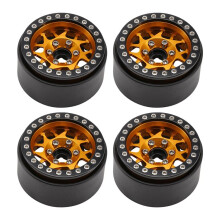 4Pcs RC Crawler Car Aluminum Alloy 1.9 Inch Beadlock Wheel Rim for 1/10 RC Crawler Car